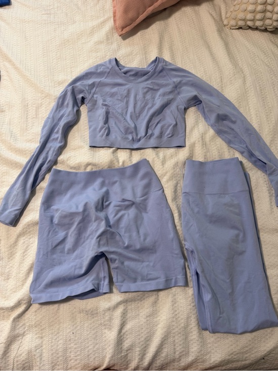 Alphalete Other - Alphalete Lavender top small, & Leggings M, shorts M